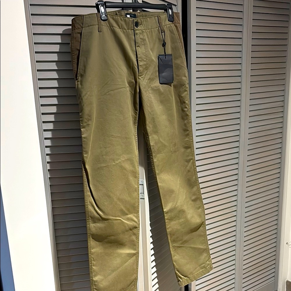 CLEARANCE SALE THE KOOPLES Khaki Cotton Twill Pants. NWT.